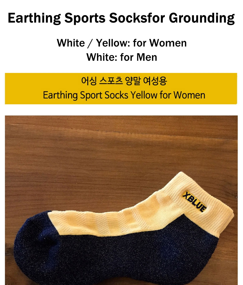 X-Blue Earthing Socks - Sports Socks for Grounding Connect you to Earth