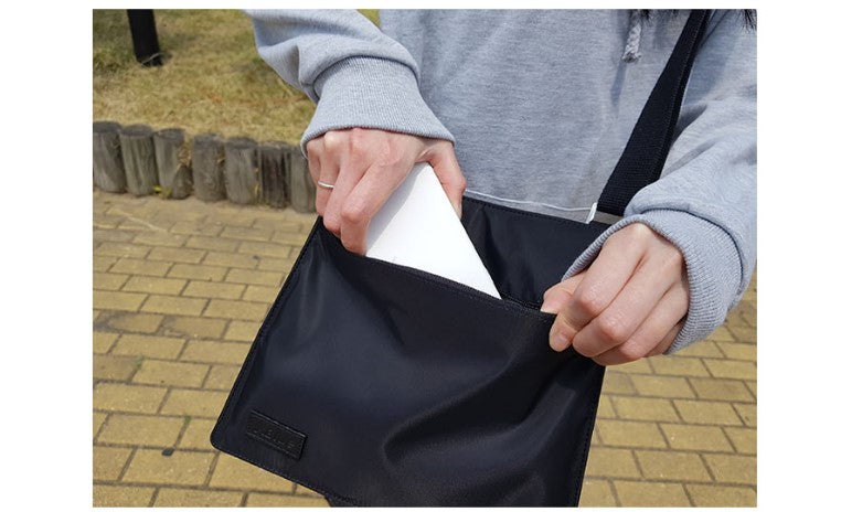 XBlue EMF Blocking Messenger Bag, Safe and Cool Bag, Phone Passport Wallet